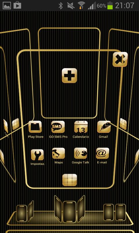 NEXT Launcher My Gold Theme