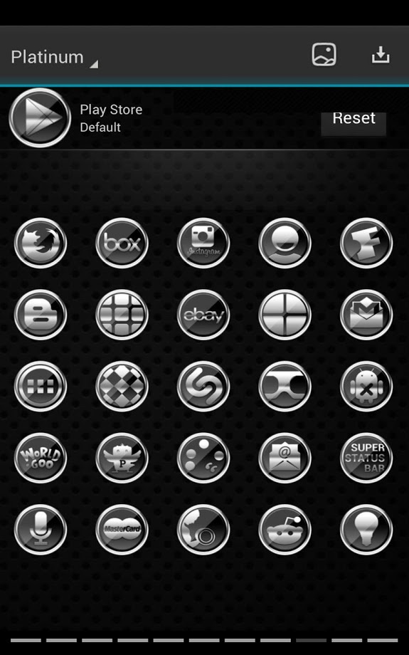 Next Launcher Platinum Theme