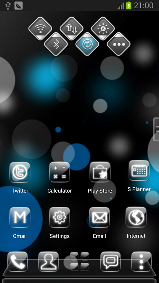 Glass Pro Next Launcher Theme