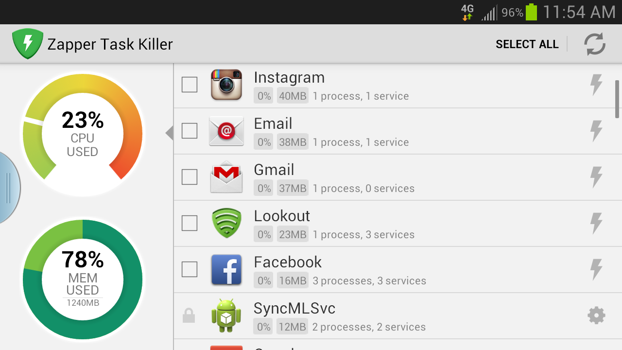 Zapper Task Killer by Lookout