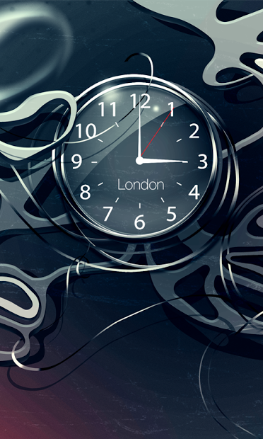 Black clock live wallpaper HD