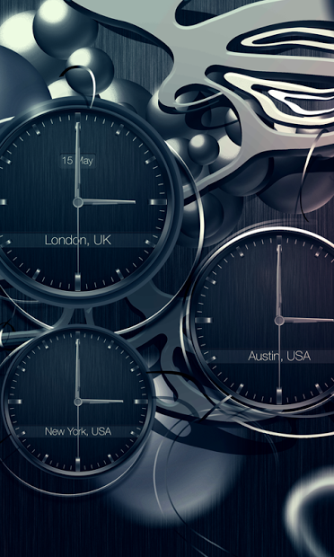 Black clock live wallpaper PRO