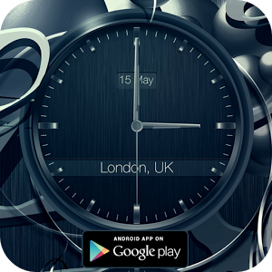 Black clock live wallpaper PRO 1.03