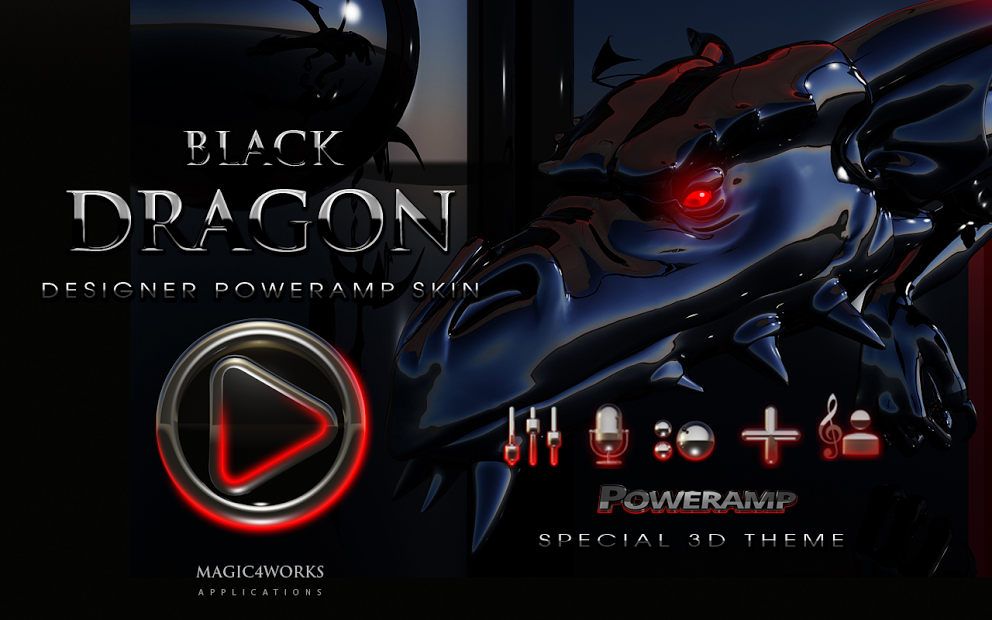 black dragon poweramp skin