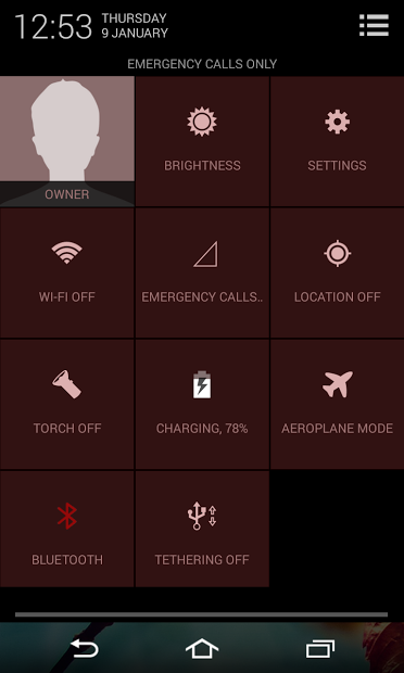 CM11 CM10 GALAXY S4 Red theme