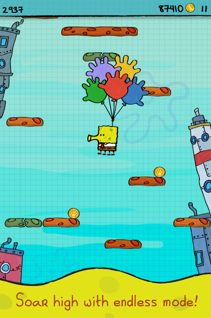 Doodle Jump SpongeBob (Free Shopping)