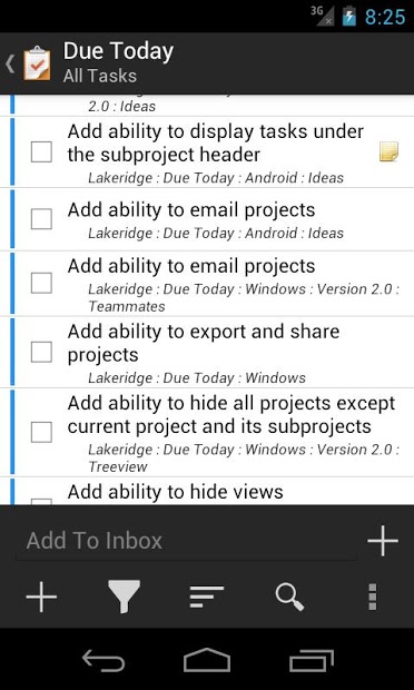 Due Today Tasks & To-do List