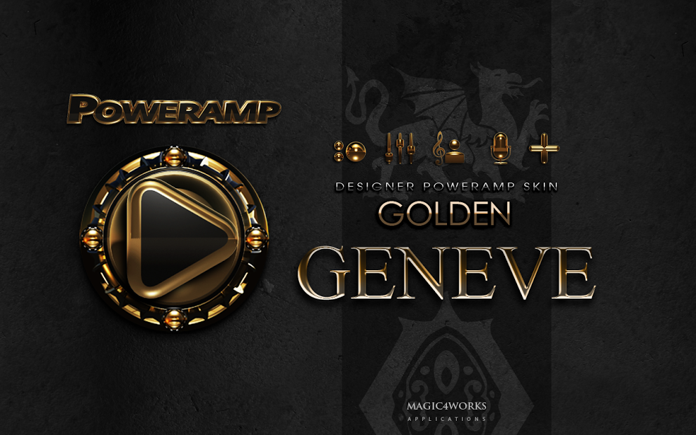 Geneve HD Poweramp skin theme