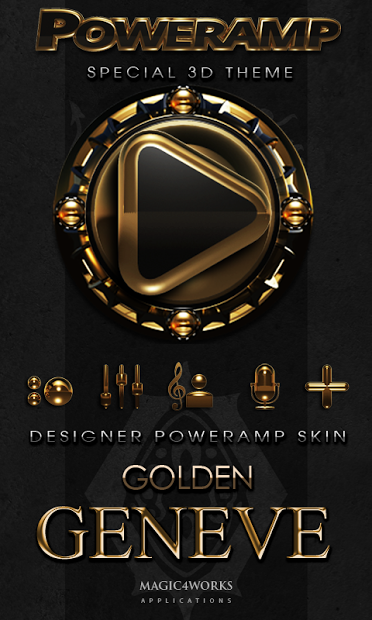 Geneve HD Poweramp skin theme