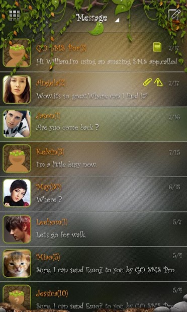 GO SMS Pro Dryad Super Theme