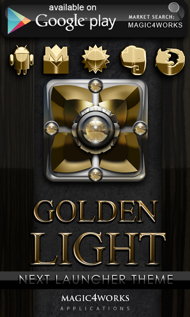 Golden Light Poweramp skin