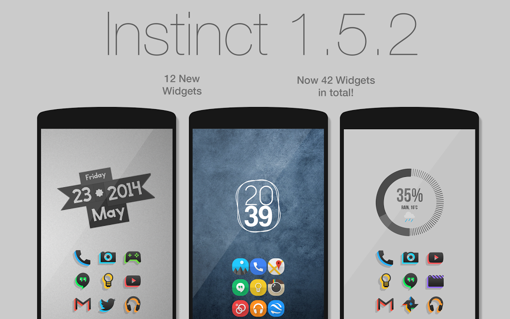 Instinct - Zooper Widget Skins