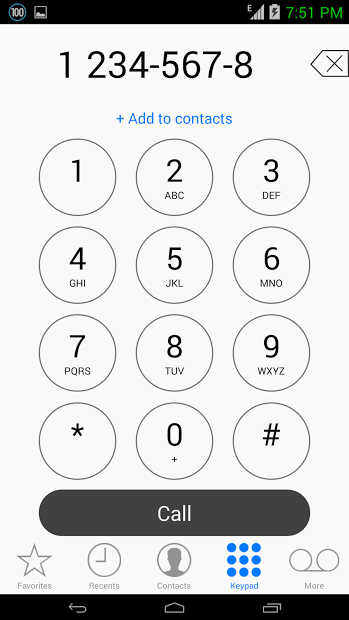 iphone dialer