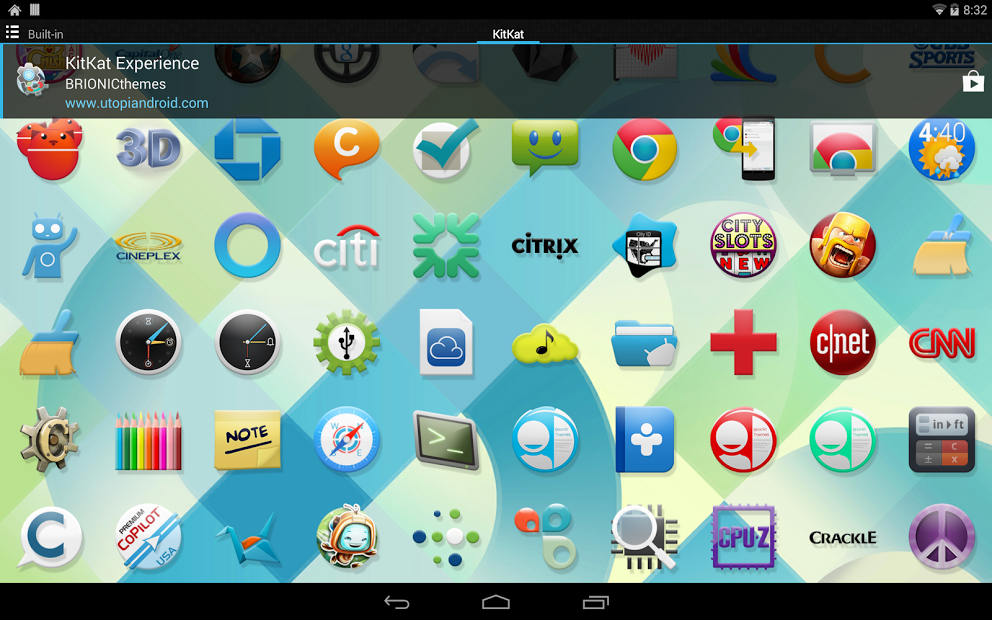 KitKat 4.4+ Launcher Theme