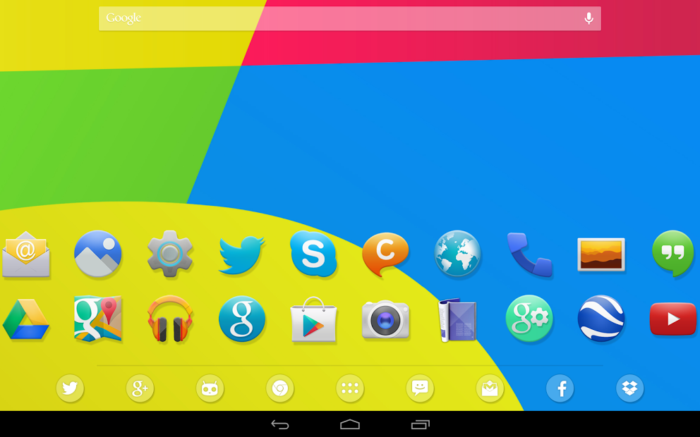 KitKat 4.4+ Launcher Theme