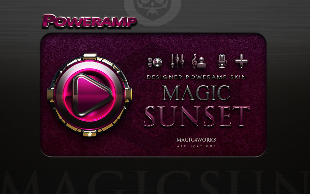 Magic Sunset HD Poweramp skin