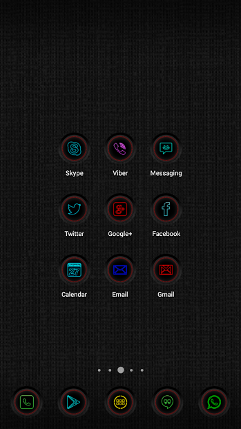 Neon Multi-Launcher Icon Pack