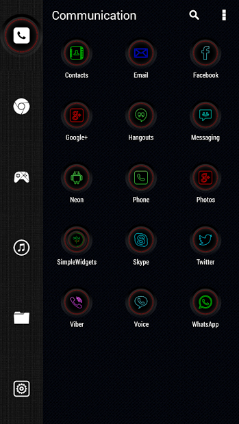 Neon Multi-Launcher Icon Pack