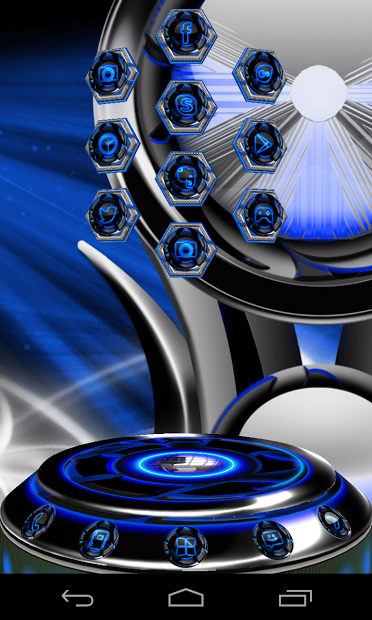 Next 3D Theme Blue Twister