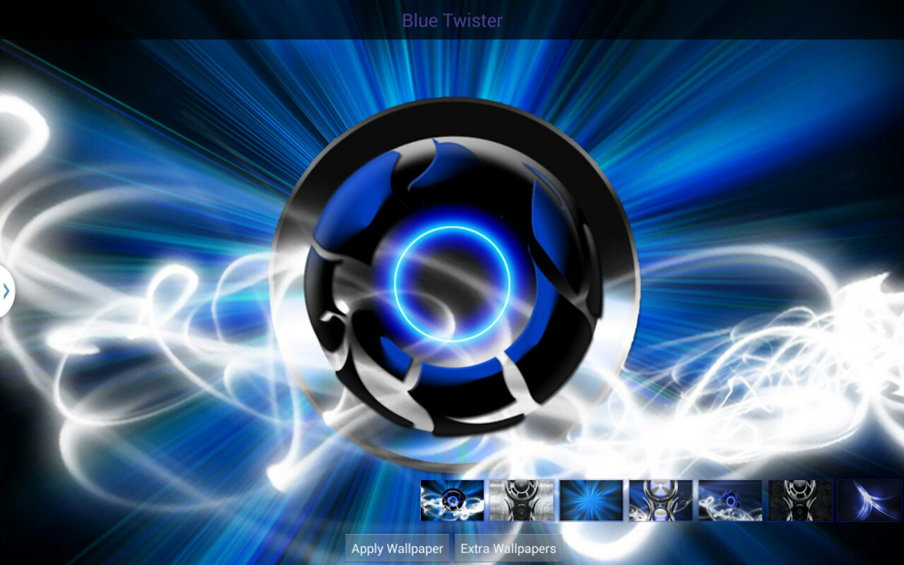 Next 3D Theme Blue Twister