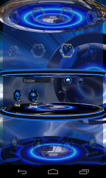 Next 3D Theme Blue Twister