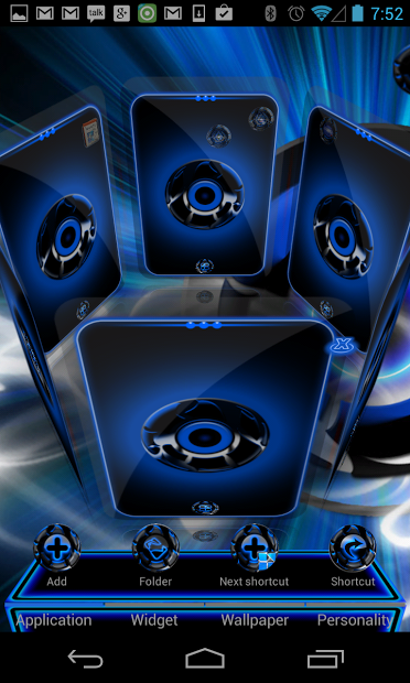 Next 3D Theme Blue Twister