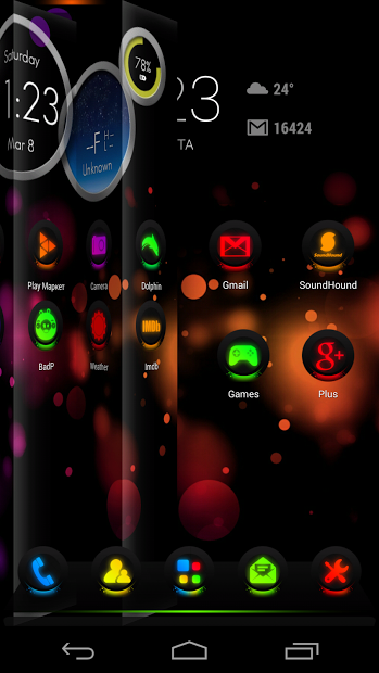 Next Launcher Theme GlowMix