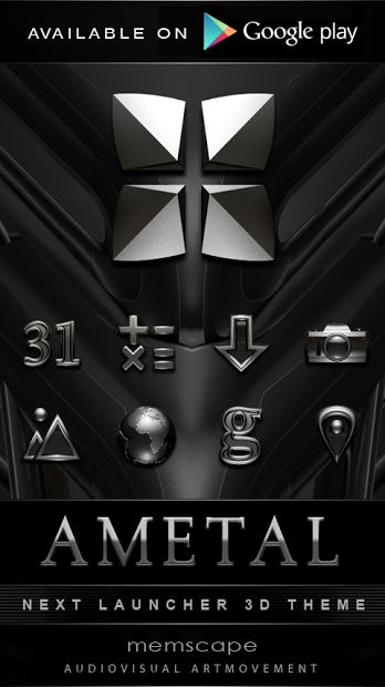 Poweramp skin Ametal