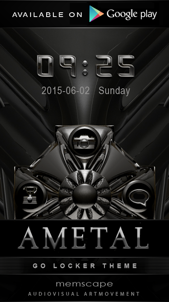 Poweramp skin Ametal