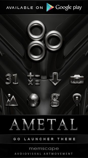 Poweramp skin Ametal