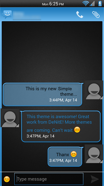 Simple Blue CM11/AOKP Theme