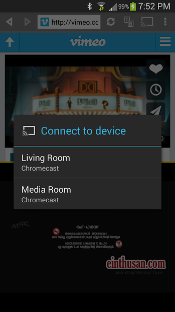 Split Browser with Chromecast