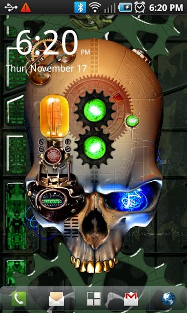 Steampunk Skull Live Wallpaper