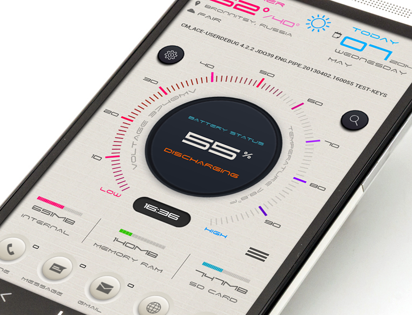 SystemInfo Zooper Widget Skin