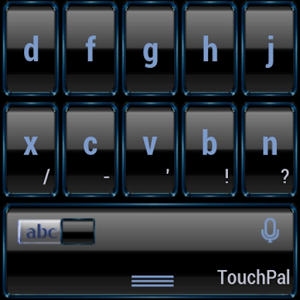 TouchPal Frame Blue skin 6.0