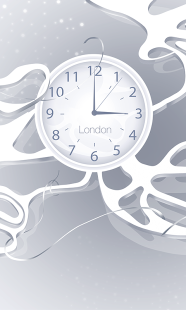 White clock live wallpaper HD