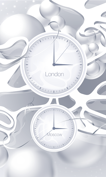 White clock live wallpaper HD