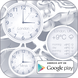 White clock live wallpaper HD 1.04