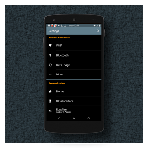 Black MTRL BlueGrey CM12 Theme 