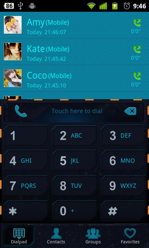 GO Contacts UFO theme