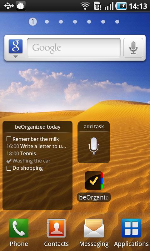 beOrganized Calendar and Tasks