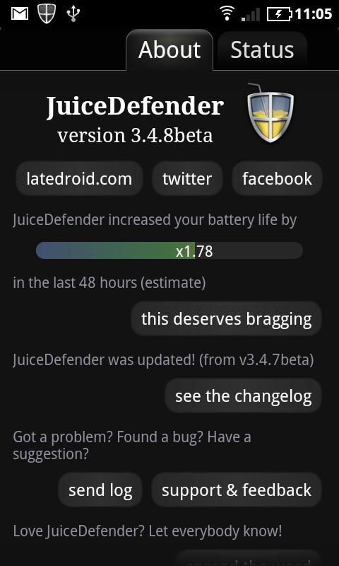 JuiceDefender - battery saver