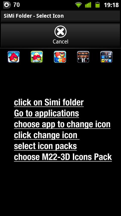 LauncherPro+ M22-3D Icons Pack