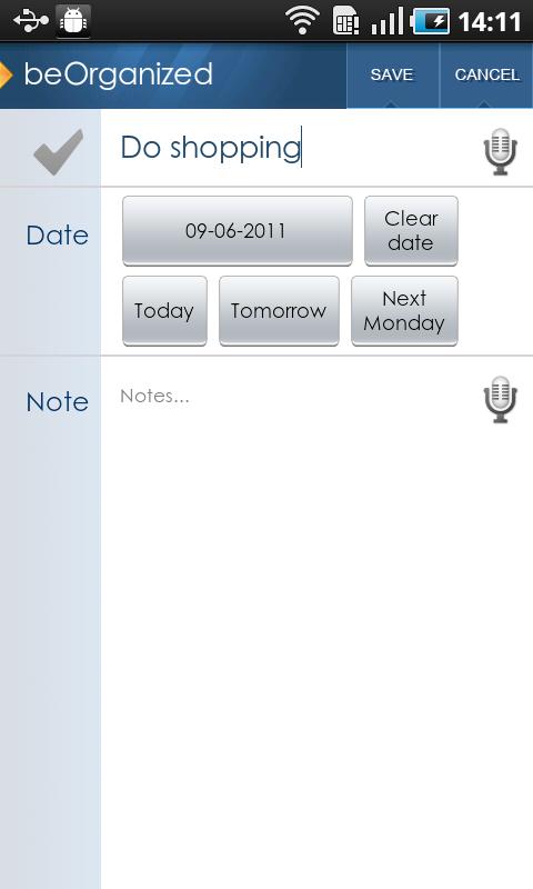 beOrganized Calendar and Tasks