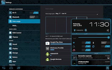 PCB Blue ⁞ CM9 + AOKP Theme