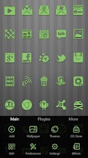 ADW Apex GO Theme Faded Green