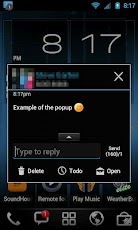 GO SMS THEME - Smooth ICS Blue