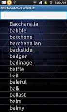 GRE Mnemonics Wordlist