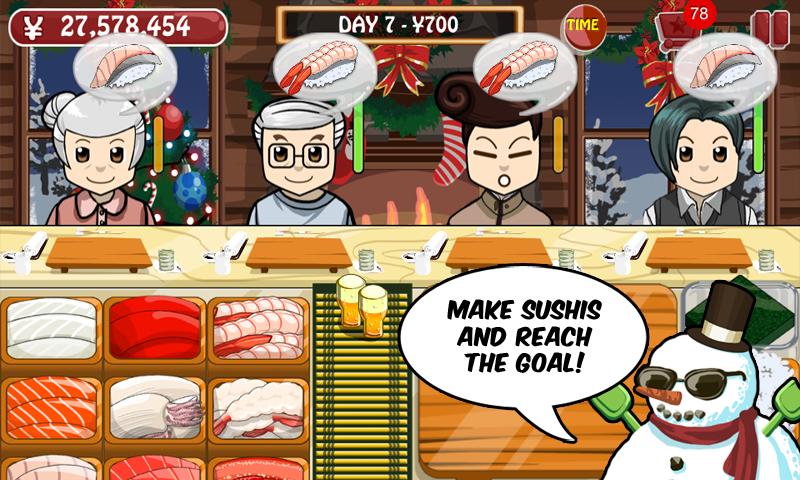 Sushi Friends Christmas Games