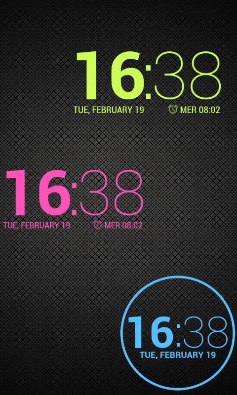 Nexus 4 Date Clock UCCW Skin